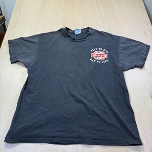 Vintage Chuy's Tex Mex Austin Texas Hanes Beefy-T Single Stitch T-Shirt XL Black